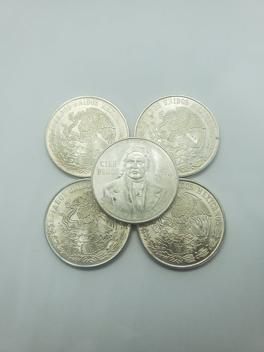 1979 Mexico Cien Pesos (AU)